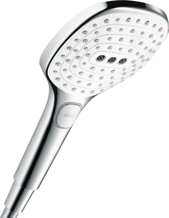Hansgrohe Raindance Select E Handdusch 120 mm, krom/vit, Badrum