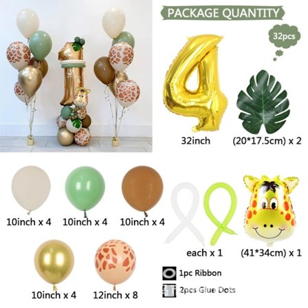 32 stk Antall ballongsett Ballongsett 4 4