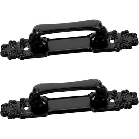 (2 stk.) Sæt med 2 antikke metalskydebeslag til skabsforbedringer