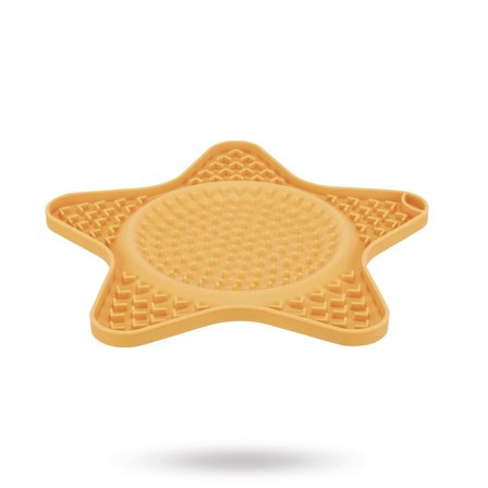 Trixie - Lick'n'Snack Slickplatta - Gul - Matskål, hundgodis & tuggisar