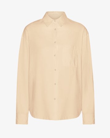 Organic Oversized Shirt - Soft Yellow