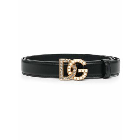 Dolce & Gabbana, Belts Zwart, Dames, Maat:75 CM