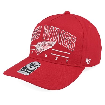 47 Brand - NHL Rød adjustable Caps - Detroit Red Wings Roscoe 47 Hitch Cap Red A-frame Adjustable @ Hatstore