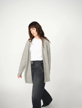 MOS MOSH Mmthora Long Cardigan - Grey - L
