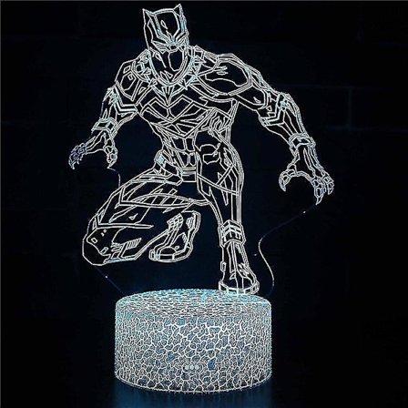 3D Illusion Lamp 7 Colors Optical Change Touch Light USB and Remote Control Art Deco Make A Romantic