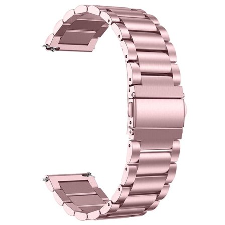 Amazfit GTS / GTR 42mm klockarmband i rostfritt stål - Rosa Ros