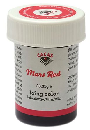 CACAS Pastafarge Mars Rød 28,35g