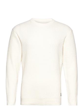 Structure O-Neck Knit White Shine Original