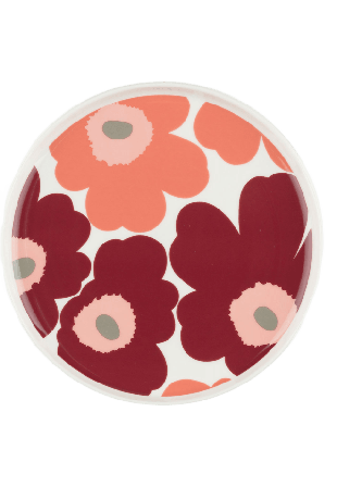 Marimekko Unikko Plate 20 Cm Skålar Vit ONESIZE