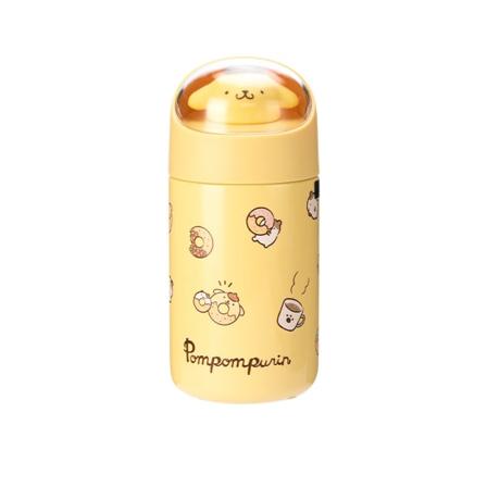 JUSTUP Søt Termoskopp i Rustfritt Stål Vakuumisolerte Flaske for Varme eller Kalde Drikker Bedårende Reisekrus Tumbler Kopp(Gul,280ML)