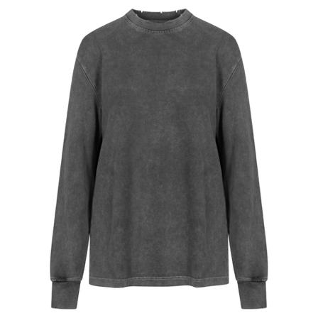 Han Kjøbenhavn, Distressed Tee Long Sleeve Grijs, Dames, Maat:XS