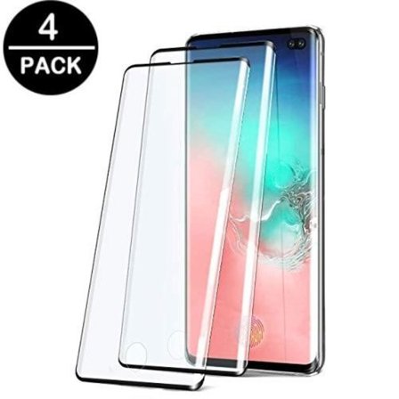 4 st härdat glas för Samsung S10 plus