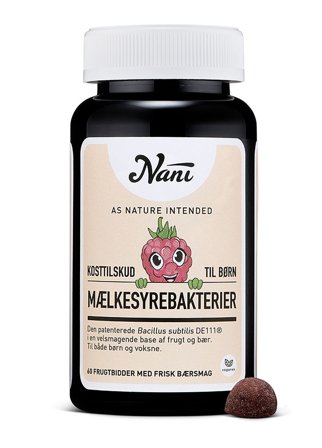 Nani Mælkesyrebakterier til Børn 60 stk, Helse & Madvarer, Mælkesyrebakterier, Mælkesyrebakterier Til Børn