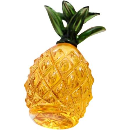 Galaxy Gul Kristal Ananas Figur Glas Frugt Kunst Samling Håndlavet Håndværk Borddekoration