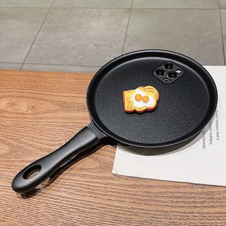 Sjov Stegt Æg Telefon Cover, Stegepande Kreativ Telefon Cover til iPhone 15 14 13 12 11 Pro max X XS XR Silikon Cover (til iPhone 15 Pro Max)