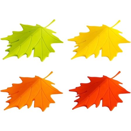 IC 4st Lönnlövs Dörrstopp Plastpropp för Baby Säkerhet Fingerskydd Hemdekorativa Tillbehör