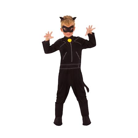 Miraculous Ladybug Barn/Jente Cat Noir Kostyme L Svart Svart Black L