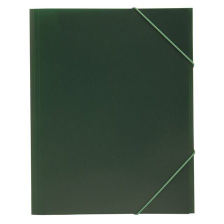 3-klaffsmapp med elastiska gummiband, A4, färgad polypropylen, grön - Lyreco - Kontorsmaterial - Mappar och plastfickor - Gummibandsmappar 3-klaff - 