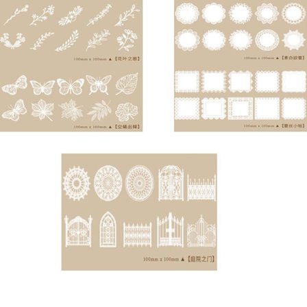 Dekorativt papir scrapbog papir blonder dekorativt papir