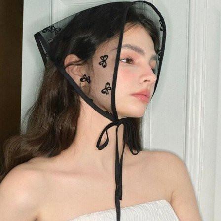 Naisten pitsinen kolmiohuivi hiusnauha 1 1