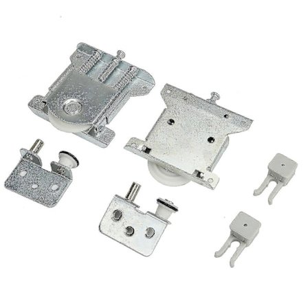 2 stk. skydedørsruller til skab, skydedørsruller til skab, skydedørssæt til garderobeskabsdør, udstillingsmontre, udskiftning af skydedør