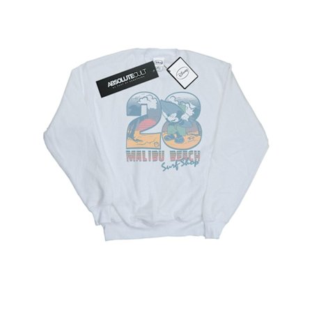 Disney Herr Mickey Mouse Surf Shop Sweatshirt M Vit
