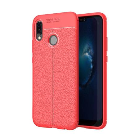 Huawei P20 Lite - Stötabsorverande Skal (Auto Focus) Röd