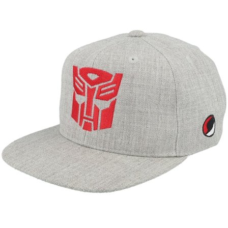 Transformers - Gris snapback Casquette - Kids Autobots Logo Heather Grey Snapback @ Hatstore