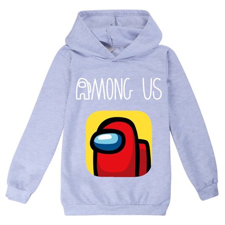 Among us tecknade spel print pojke Tröja barn Casual hoodies
