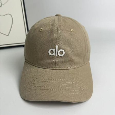 ALO Justerbar Mann Dame Hatt YOG Fritidshatt Baseballcaps BASEBALLCAPS ALO - Khaki