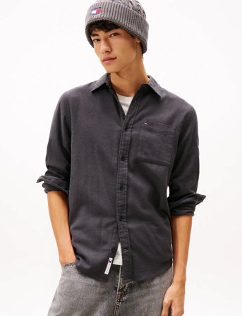 Tommy Jeans Tjm Reg Flannel Shirt Ext - Grey - XXL