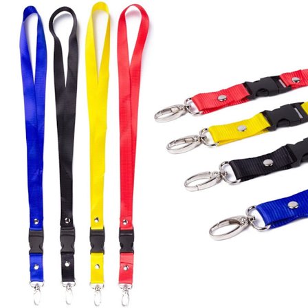 2-pakning - Nøkkelbånd - Nøkkelholder med snor, flerfarget