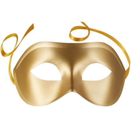 Tectake Venetiansk Mask, Enfärgad Guld