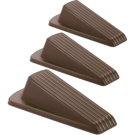 Dørstopper i Gummi til Gulv, Dørkile, Til Brug på Tæppe