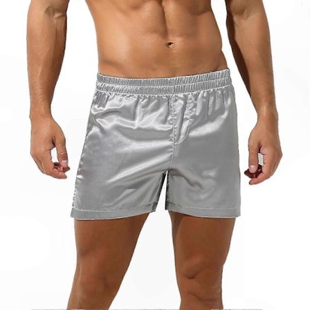 Miesten satiinisilkki yöshortsit alusvaatteet oloasu pyjamashortsit