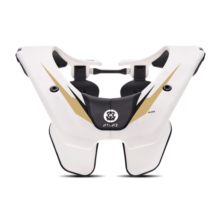 Nakkebeskyttelse Atlas AIR Hvit/Gull L