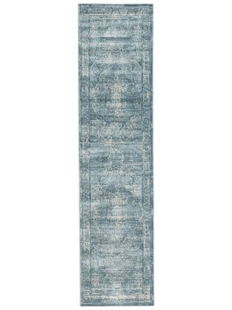 Medallion Jacinda Light Blue Runner Rug Small Oeko-Tex