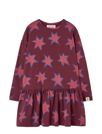 THE ANIMALS OBSERVATORY Stars Macaw Dress - Burgundy - 6 Y