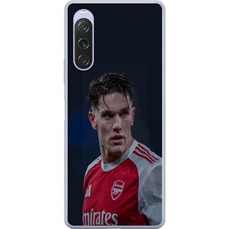 Yhteensopiva Puhelinkuori Sony Xperia 10 V Pastellivärikkäät sateenkaaret, joissa on valkoiset tähdet ja pehmeä väriero taivaallisessa unelmahimmessä