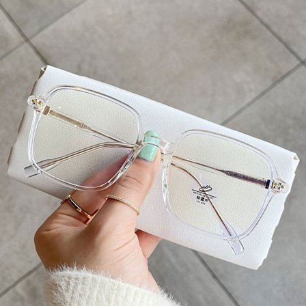 Anti-blått lys briller Overdimensjonerte briller TRANSPARENT