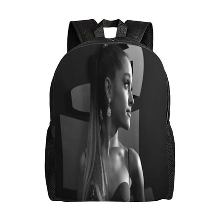 t1554 ariana grande Rygsæk til Daglig Brug, Let og Stilfuld Taske, Vandtæt Bogtaske til Skole og Udendørsaktiviteter n1554