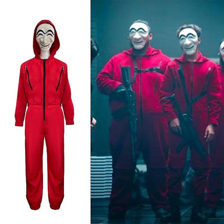 Money Heist: Korea - Joint Economic Area Vuxen Cosplay Kostym Halloween Fancy Dress Up