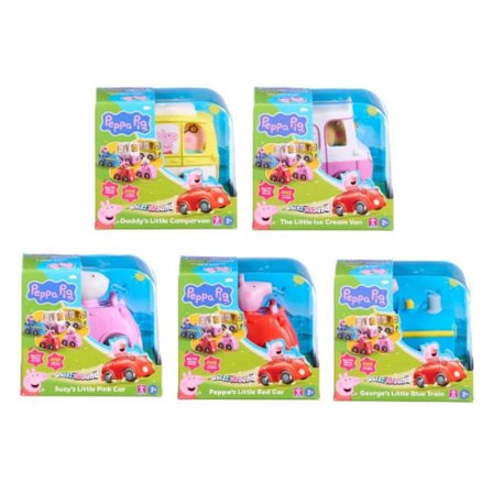 Greta Gris Susar Runt Litet Fordon