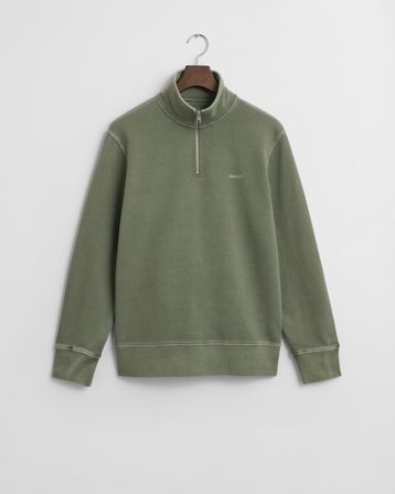GANT Herren Sunfaded Sweatshirt mit Reißverschlusskragen (XL) Grün