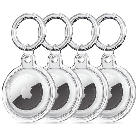 [4-Pack] Tech-Protect Apple Airtag 1/2 Icon - Clear