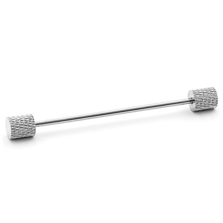 Épingle de col de chemise argenté gravé pour hommes - Épingles de cols de chemises