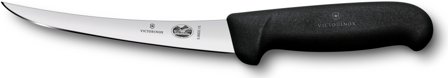 Victorinox Slaktekniv 15 cm Svart Fibrox med smalt bøydd kutt