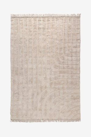 InHouse Group - Bomuldstæppe OLSBO - Beige - Bomulds- & kludetæpper - 160X230 - Fra Homeroom