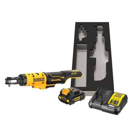Dewalt DCF504L1G-QW Skralleskaft med batteri og lader, Maskiner