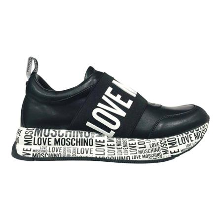 Love Moschino Sneakers RUN 40 Vitello , Zwart , Dames , Maat: 40 EU